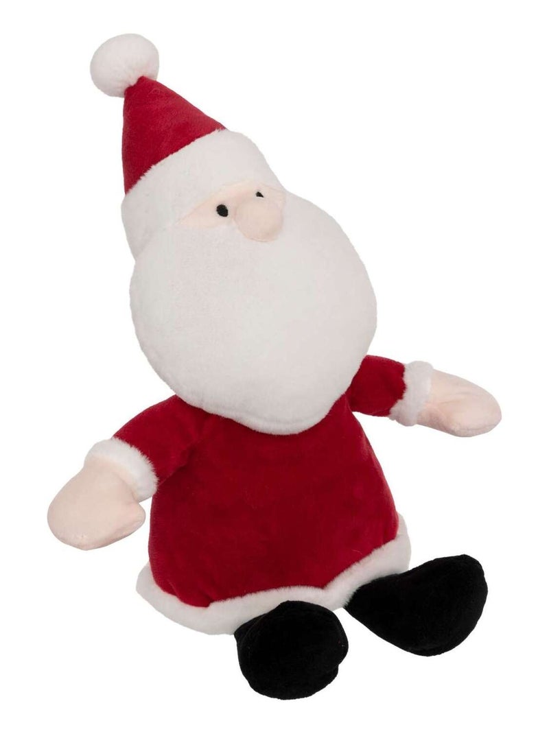 Plaid et peluche père Noël Rouge - Kiabi