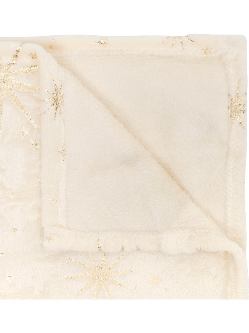Plaid étoile d'or MAGI Ivoire - Kiabi