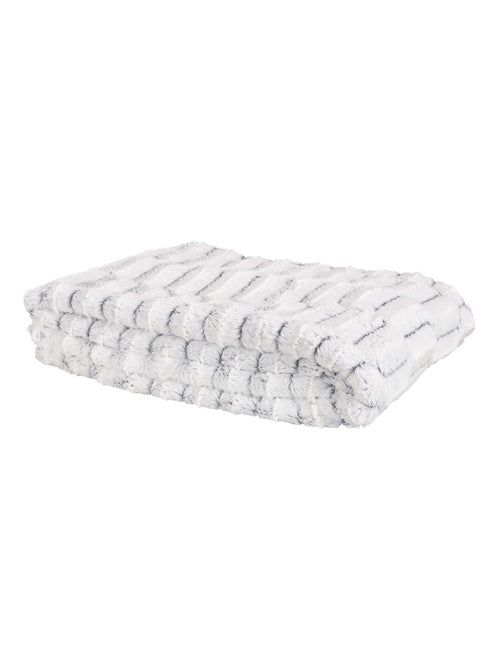 Plaid fausse fourrure collection LAURE - Kiabi