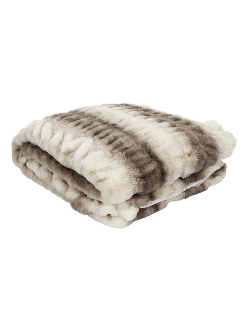 Plaid fausse fourrure collection LUXURY - Kiabi