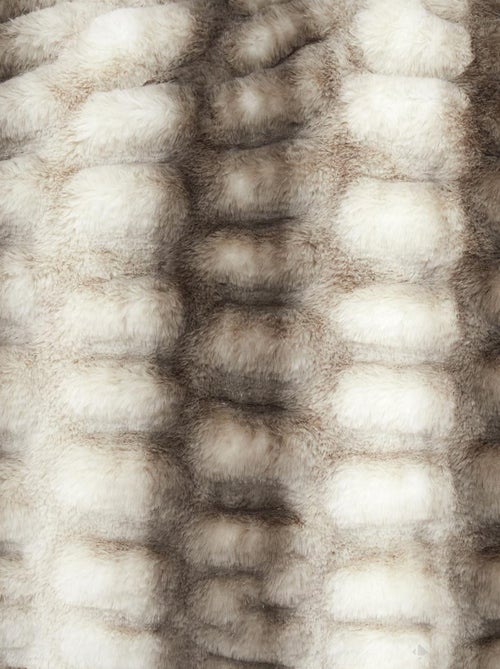 Plaid fausse fourrure collection LUXURY - Kiabi