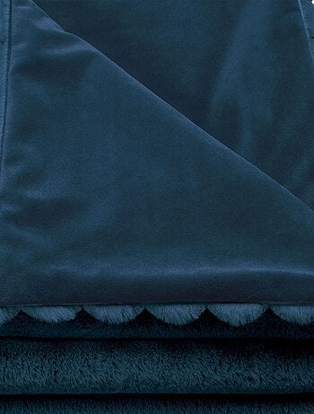 Plaid fausse fourrure côtelé ALBA 130x160