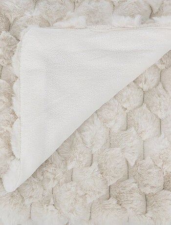 Plaid fausse fourrure Inuit - Effet tie and dye