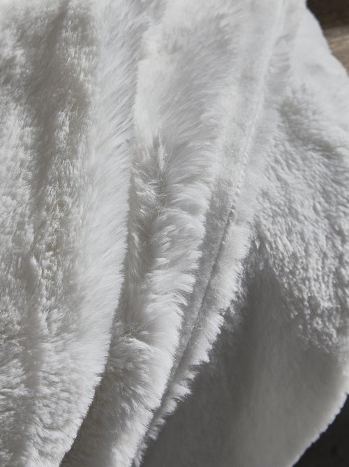 Plaid fausse fourrure  'MOUNTAIN' 'TODAY' - Kiabi