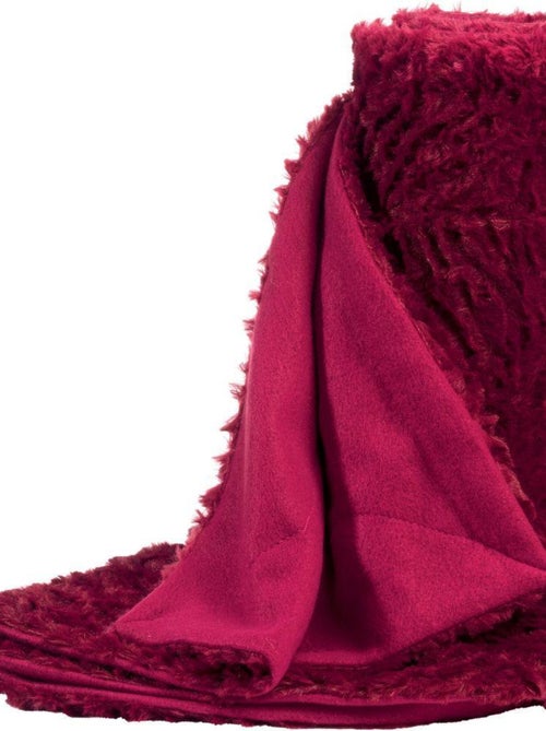 Plaid fausse fourrure Polyester - Kiabi