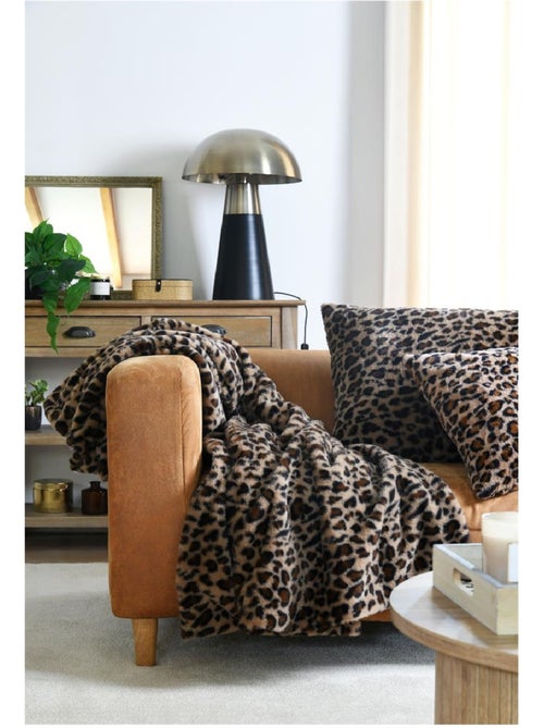 Plaid fauves camel - Kiabi Plaid fauves camel - Kiabi