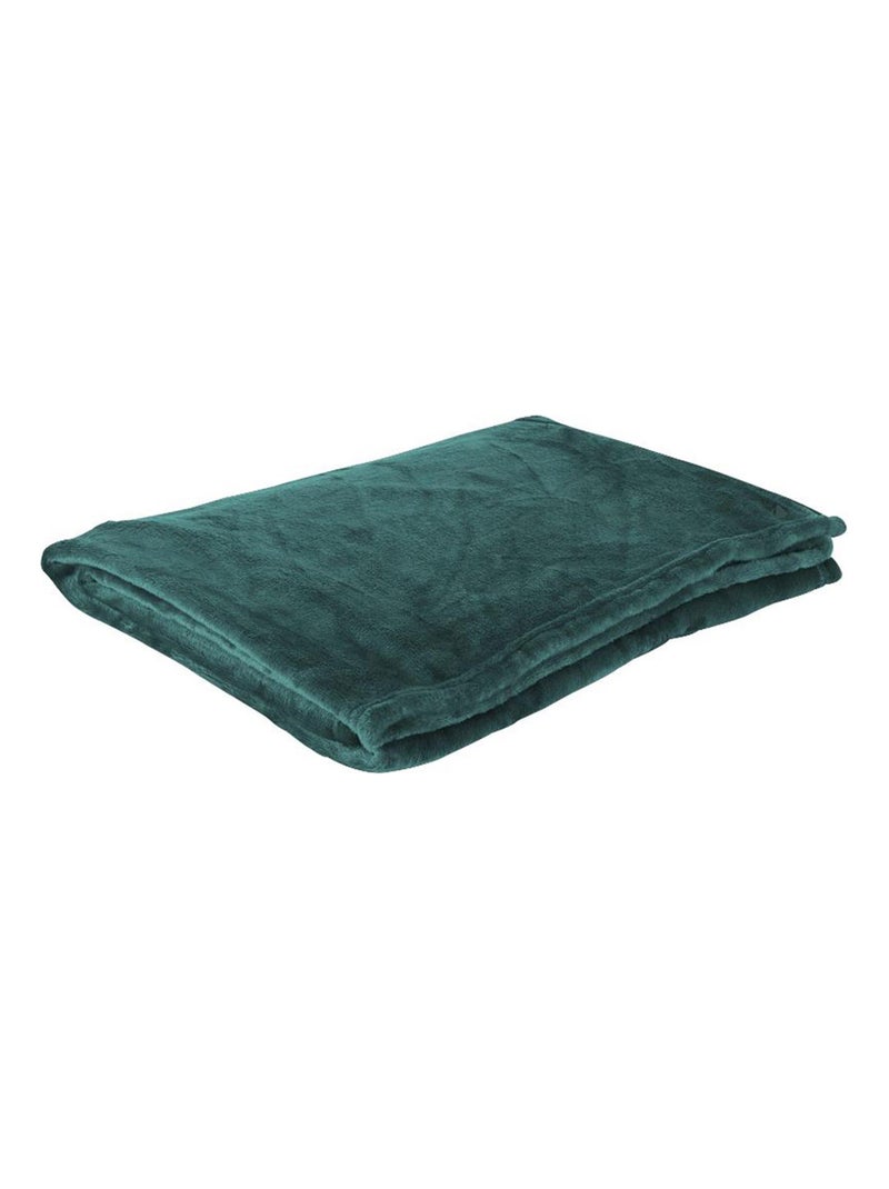 Plaid flanelle collection ANNA Bleu canard - Kiabi