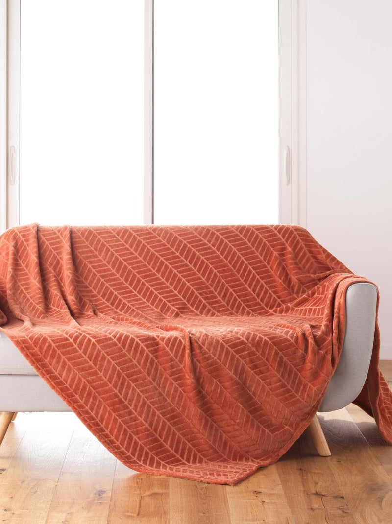 Plaid flanelle Collection Aryas Orange - Kiabi