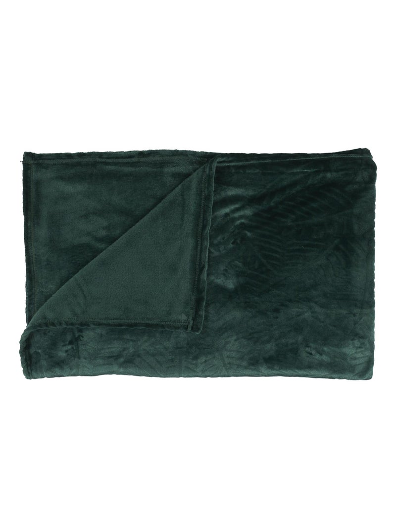 Plaid flanelle collection TREE Vert sapin - Kiabi