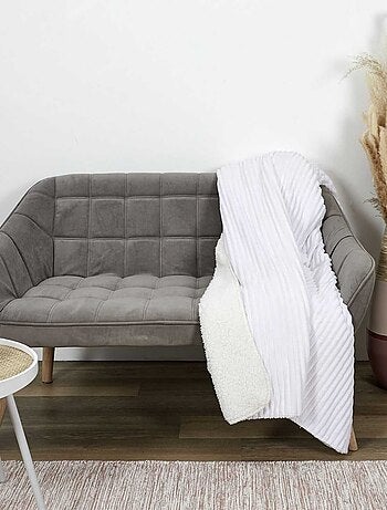 Plaid flanelle côtelé