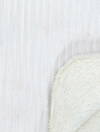 Plaid flanelle côtelé