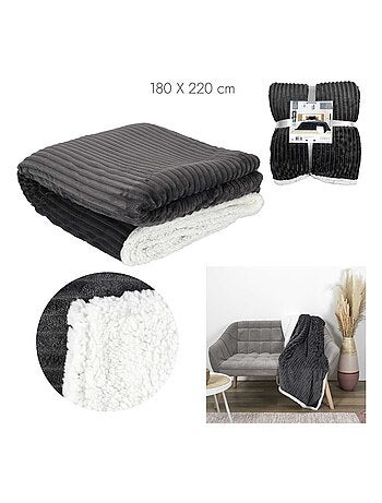 Plaid flanelle côtelé