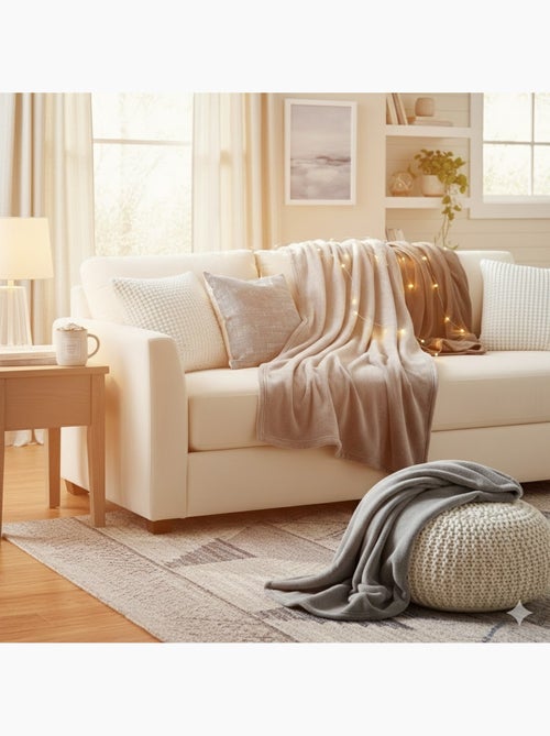 Plaid Flanelle douceur - Kiabi Plaid Flanelle douceur - Kiabi