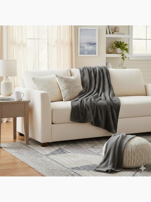 Plaid Flanelle douceur - Kiabi Plaid Flanelle douceur - Kiabi