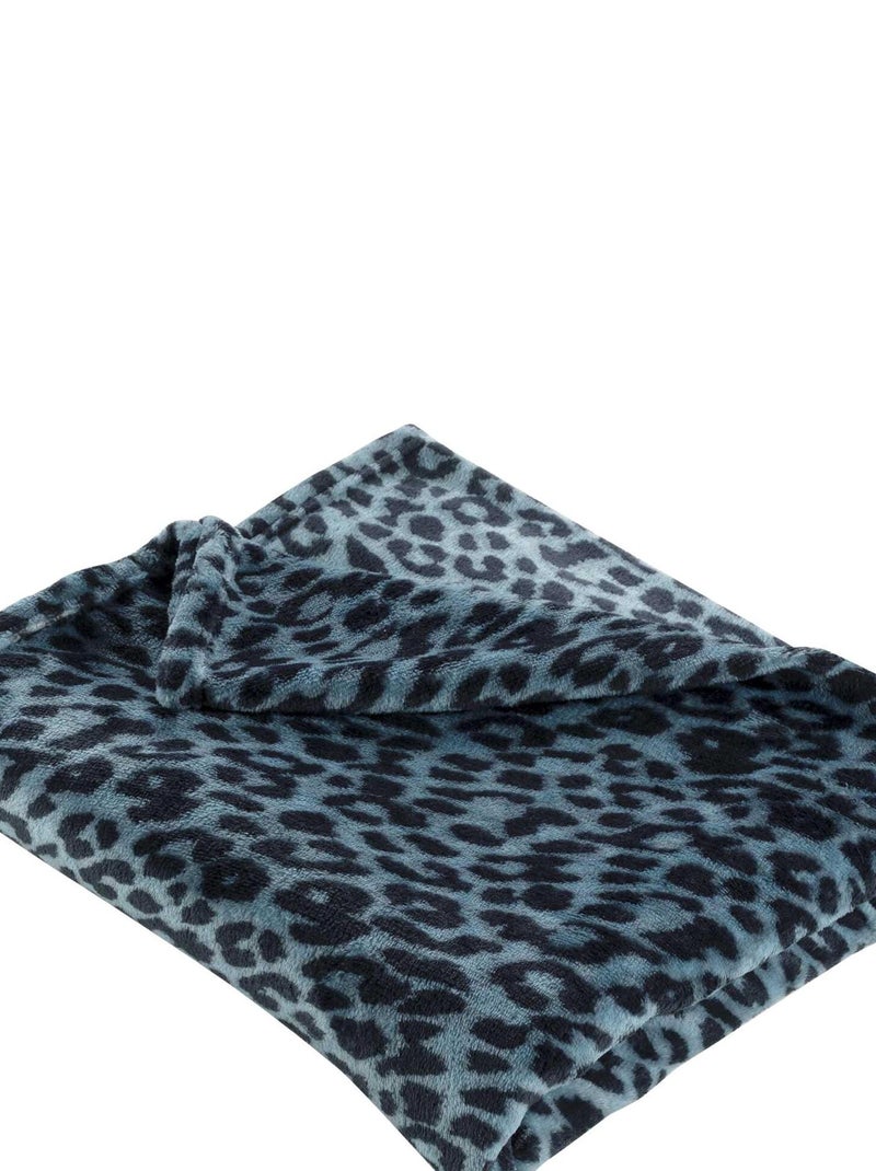 Plaid flanelle leopard Gris - Kiabi
