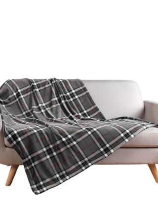 Plaid flanelle + poche pour pieds 125 x 150 cm Scottish