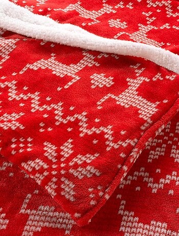 Plaid flanelle + poche pour pieds Holly