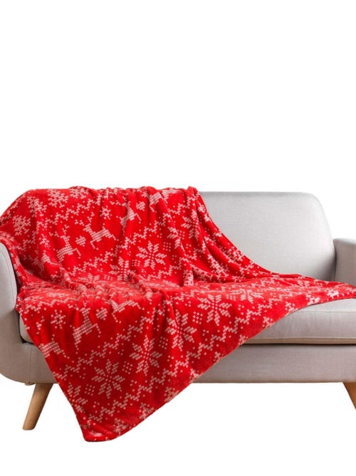 Plaid flanelle + poche pour pieds Holly - Kiabi