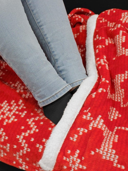 Plaid flanelle + poche pour pieds Holly - Kiabi
