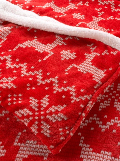 Plaid flanelle + poche pour pieds Holly - Kiabi