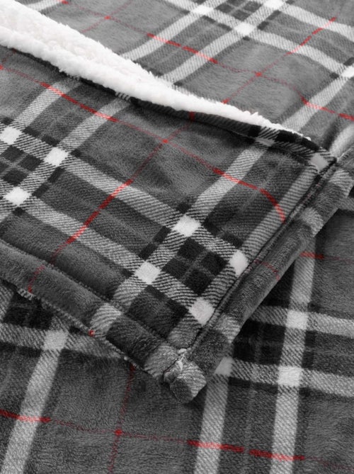 Plaid flanelle + poche pour pieds Scottish - Kiabi
