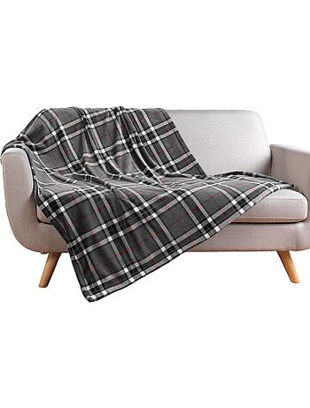 Plaid flanelle + poche pour pieds scottish