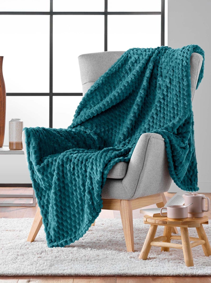 Plaid flanelle relief Mini Breetzy Bleu - Kiabi