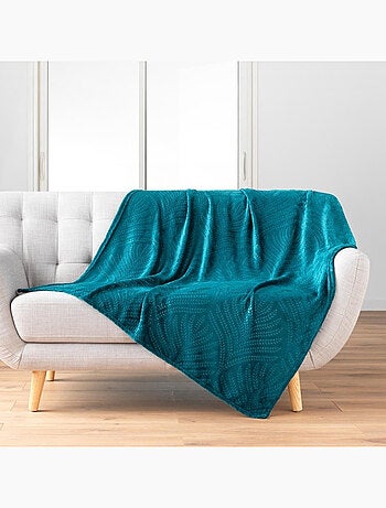 Plaid flanelle relief unie nelia