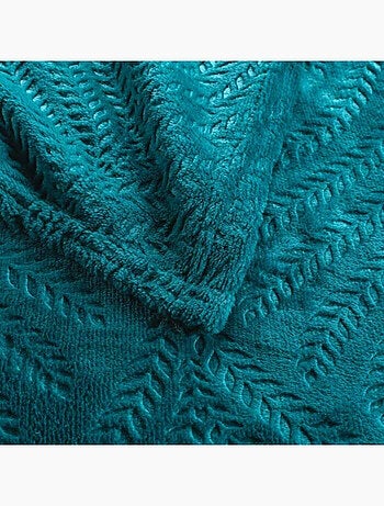 Plaid flanelle relief unie nelia