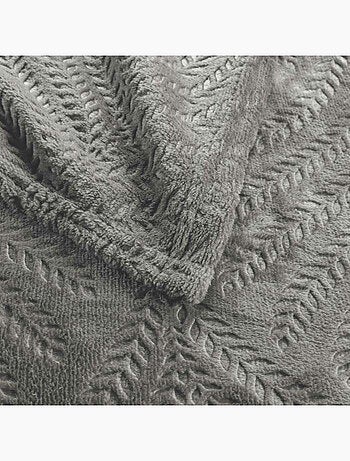 Plaid flanelle relief unie nelia