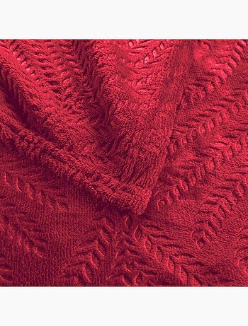 Plaid flanelle relief unie nelia