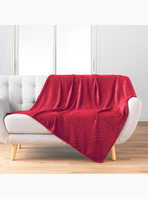 Plaid flanelle relief unie nelia - Kiabi