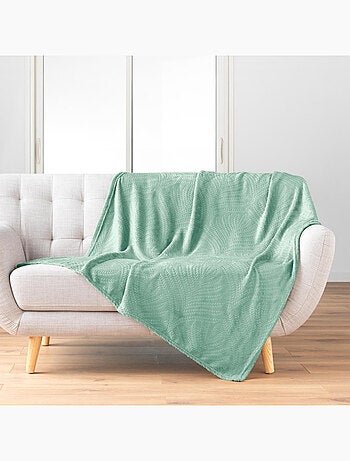 Plaid flanelle relief unie nelia