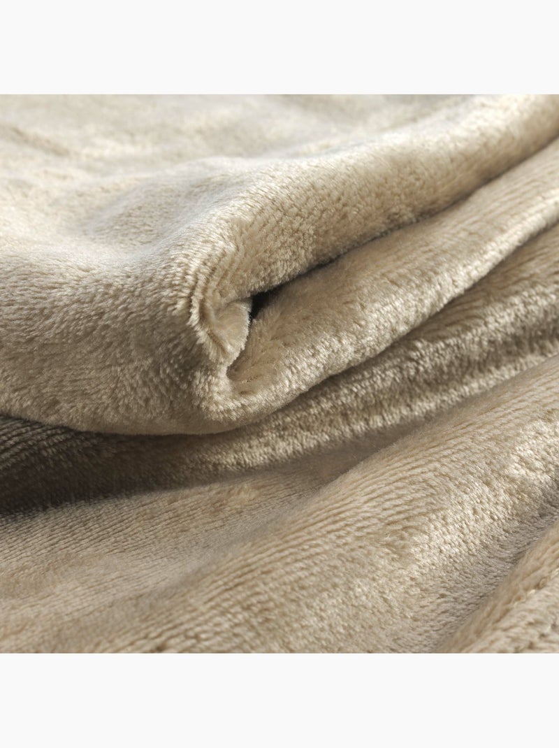 Plaid Flanelle Ultra Douce Flanou – Marron - Kiabi