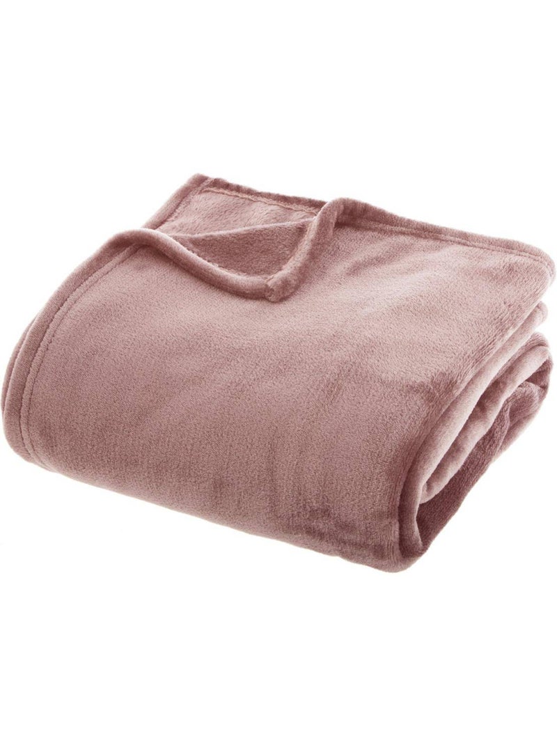 Plaid flanelle uni OLLIS Blush - Kiabi