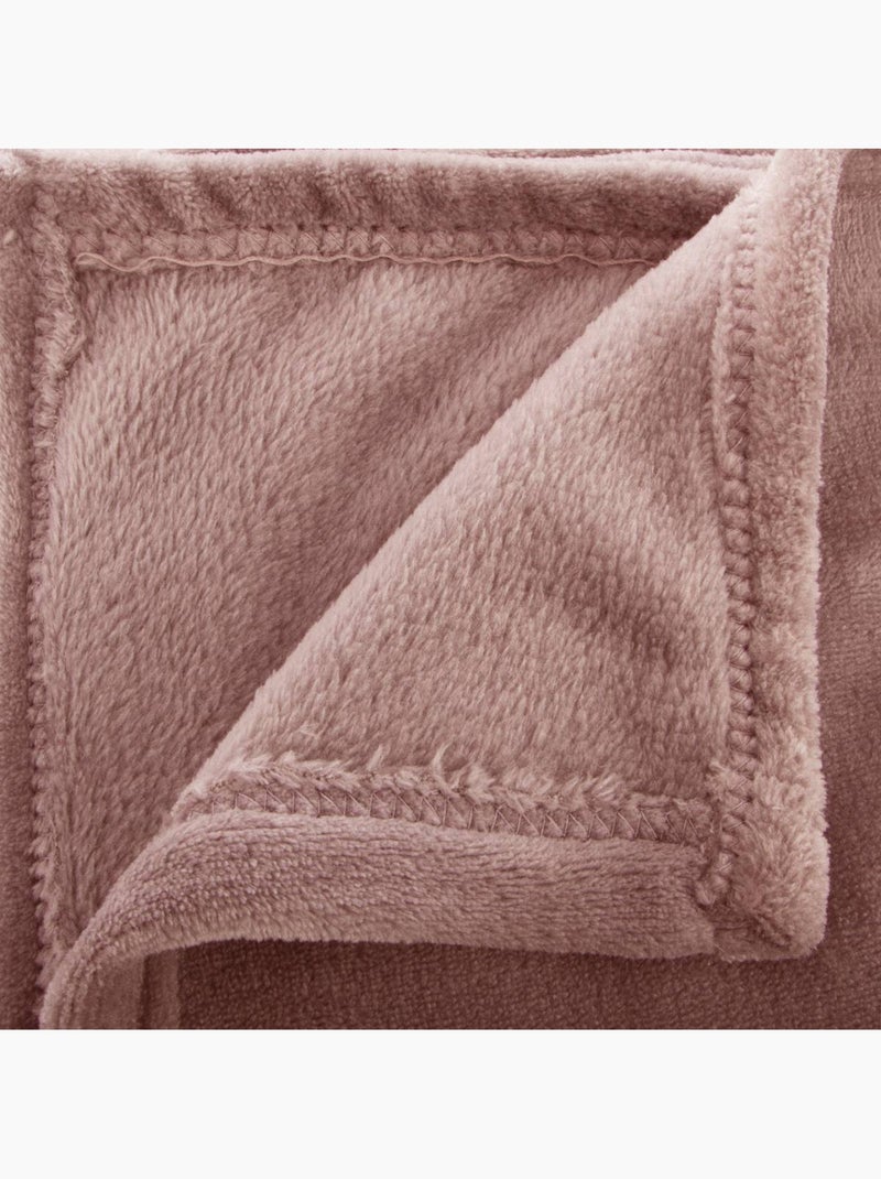 Plaid flanelle uni OLLIS Blush - Kiabi