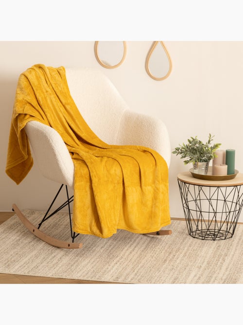 Plaid flanelle uni OLLIS - Kiabi Plaid flanelle uni OLLIS - Kiabi