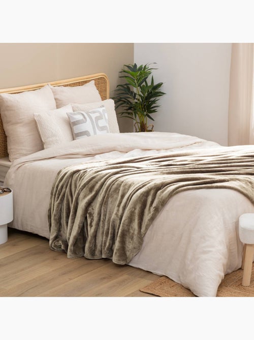 Plaid flanelle uni OLLIS - Kiabi