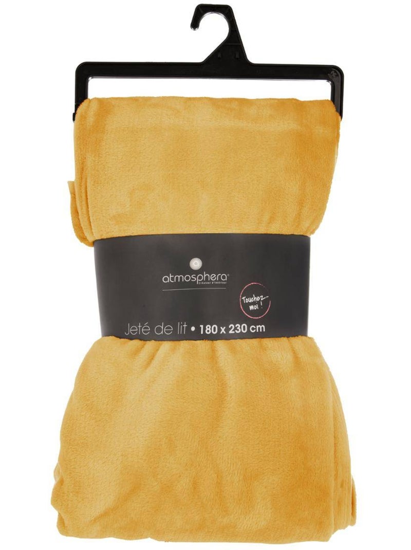 Plaid flanelle uni OLLIS Ocre - Kiabi
