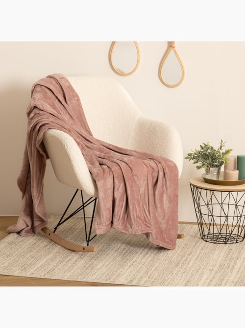 Plaid flanelle uni OLLIS - Kiabi Plaid flanelle uni OLLIS - Kiabi