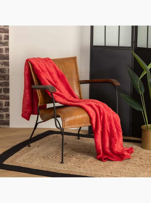 Plaid flanelle uni OLLIS - Kiabi Plaid flanelle uni OLLIS - Kiabi
