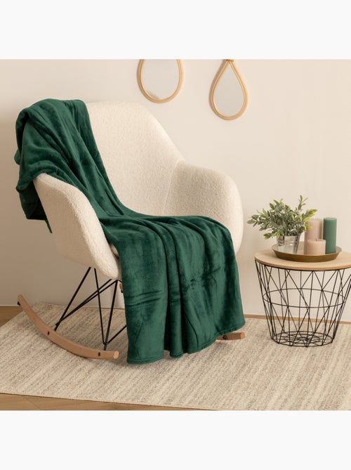 Plaid flanelle uni OLLIS - Kiabi Plaid flanelle uni OLLIS - Kiabi