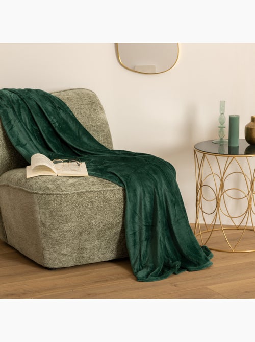 Plaid flanelle uni OLLIS - Kiabi Plaid flanelle uni OLLIS - Kiabi
