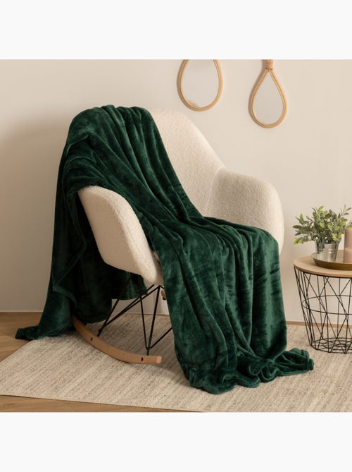 Plaid flanelle uni OLLIS - Kiabi Plaid flanelle uni OLLIS - Kiabi