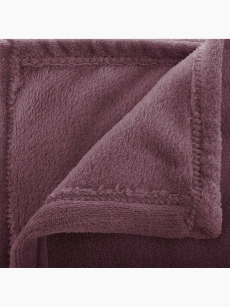 Plaid flanelle uni OLLIS Violet clair - Kiabi
