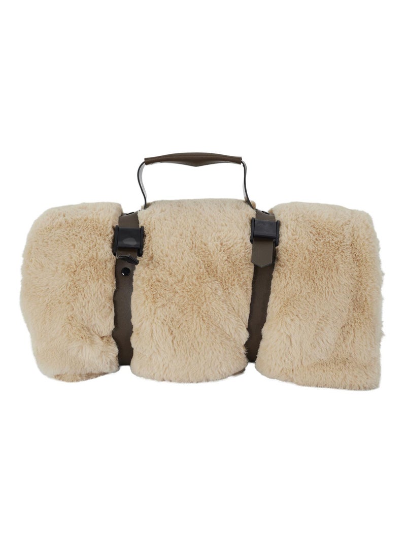 Plaid FLEUR DE LUNE Beige - Kiabi