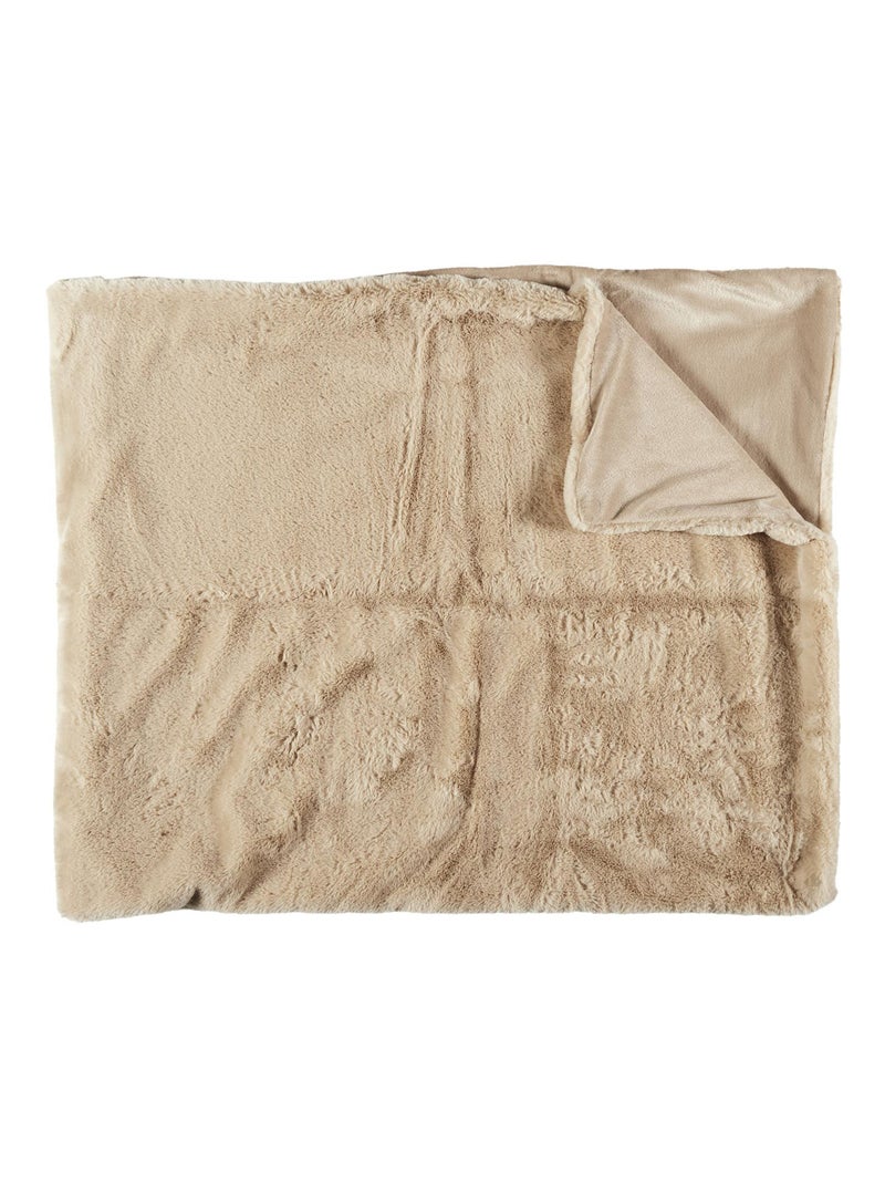 Plaid FLEUR DE LUNE Beige - Kiabi
