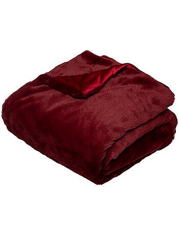 Plaid fourrure rouge 130x180cm