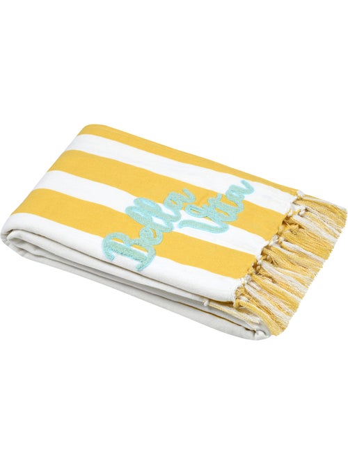 Plaid fouta rayé "Bella Vita" - Kiabi Plaid fouta rayé "Bella Vita" - Kiabi
