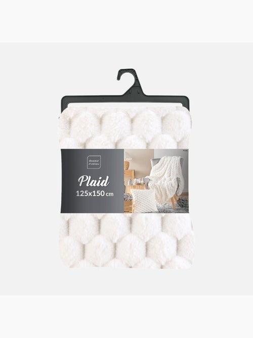 Plaid Frosty Imitation Fourrure / Sherpa - Kiabi Plaid Frosty Imitation Fourrure / Sherpa - Kiabi